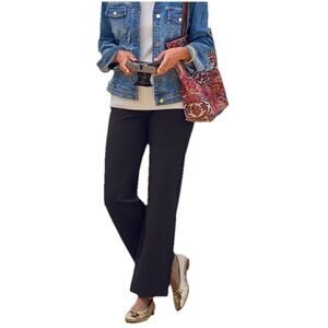 Soft Surroundings Soft Essential Ponte Wide Leg Pants Navy Size Medium